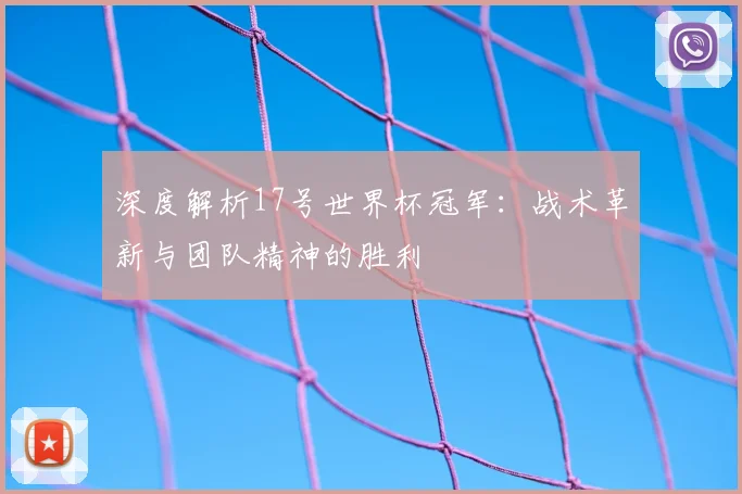 深度解析17号世界杯冠军：战术革新与团队精神的胜利